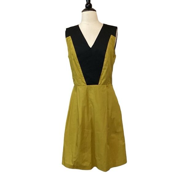 NWT Innamorato Mustard Black Dress EU 40 - Picture 2 of 11